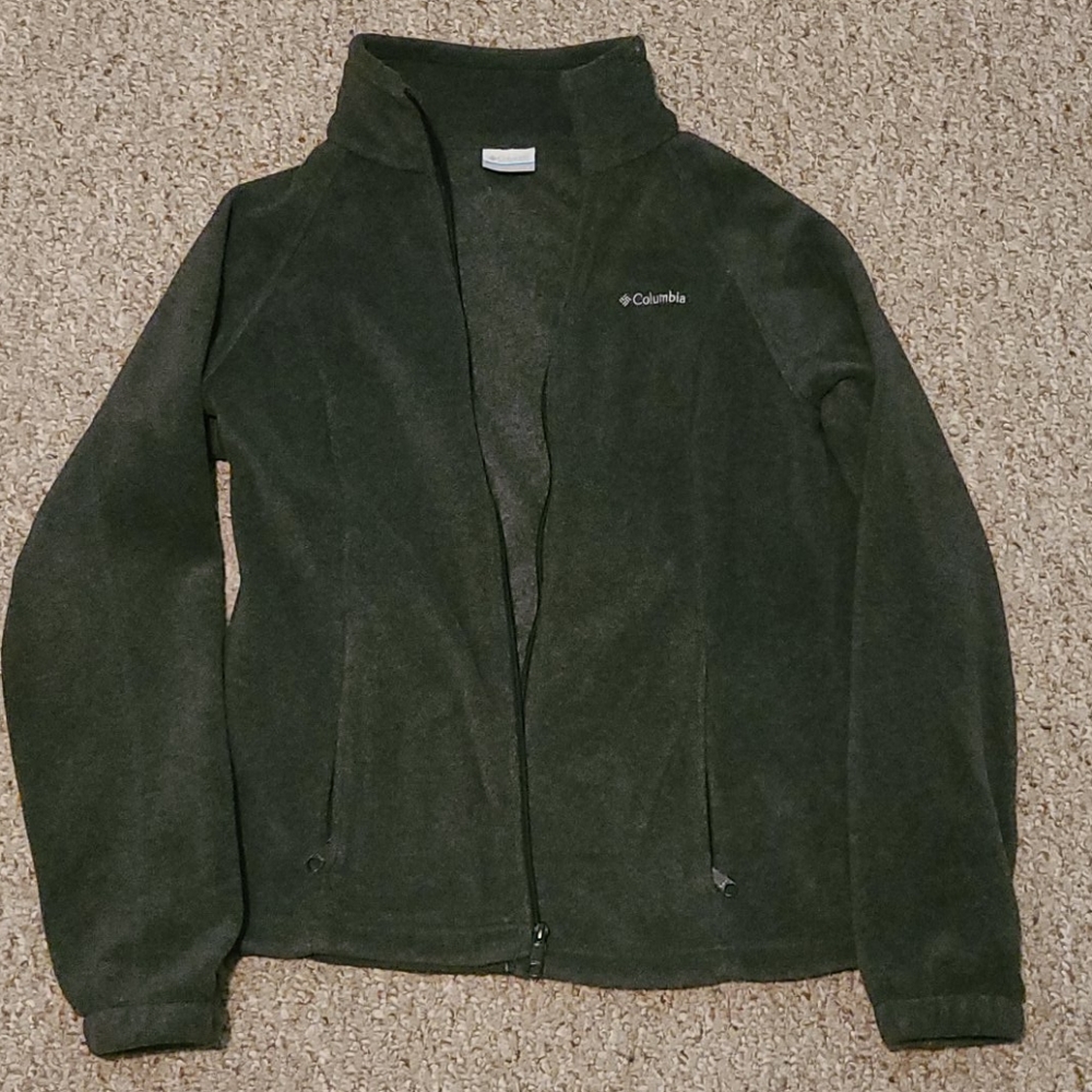 Columbia Dark Gray Fleece Jacket - Size L